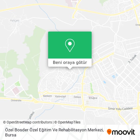 Özel Bosder Özel Eğitim Ve Rehabilitasyon Merkezi harita