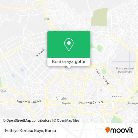 Fethiye Korusu Bayii harita