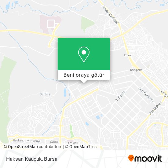 Haksan Kauçuk harita