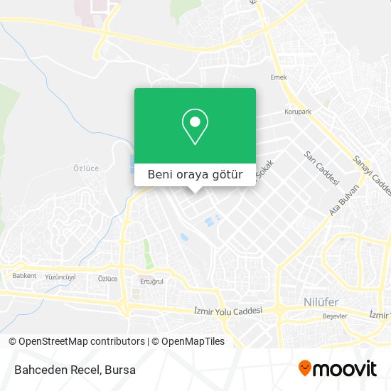 Bahceden Recel harita