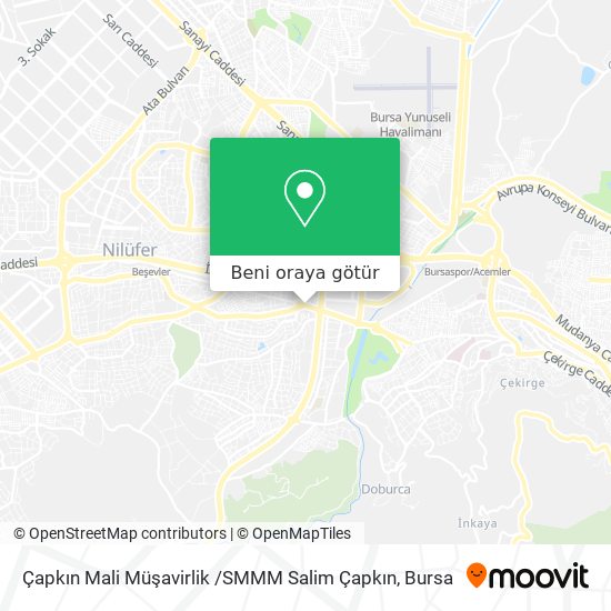 Çapkın Mali Müşavirlik /SMMM Salim Çapkın harita