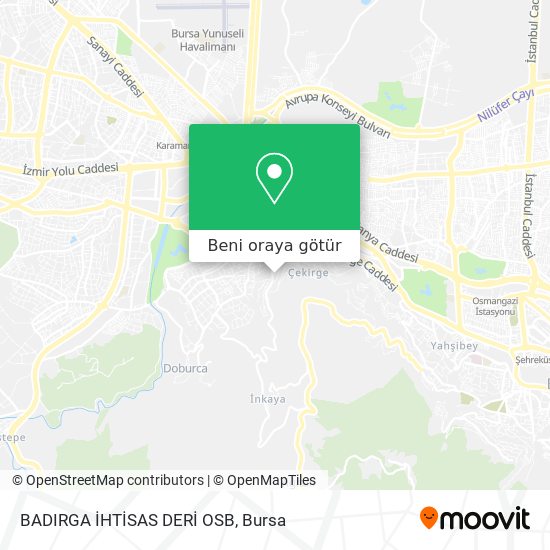 BADIRGA İHTİSAS DERİ OSB harita