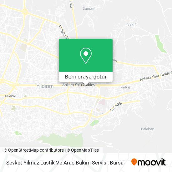 Şevket Yılmaz Lastik Ve Araç Bakım Servisi harita