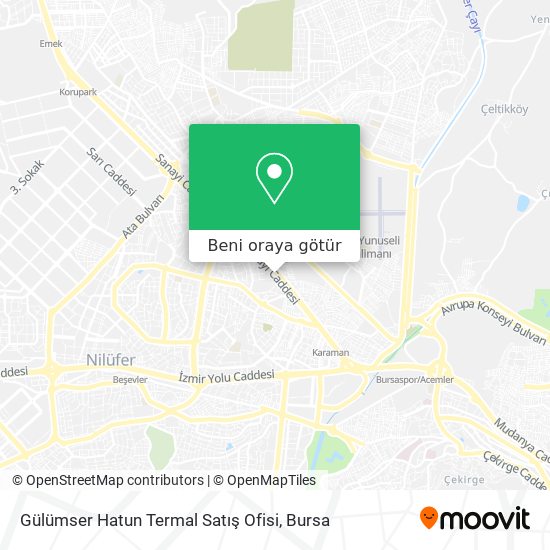 Gülümser Hatun Termal Satış Ofisi harita