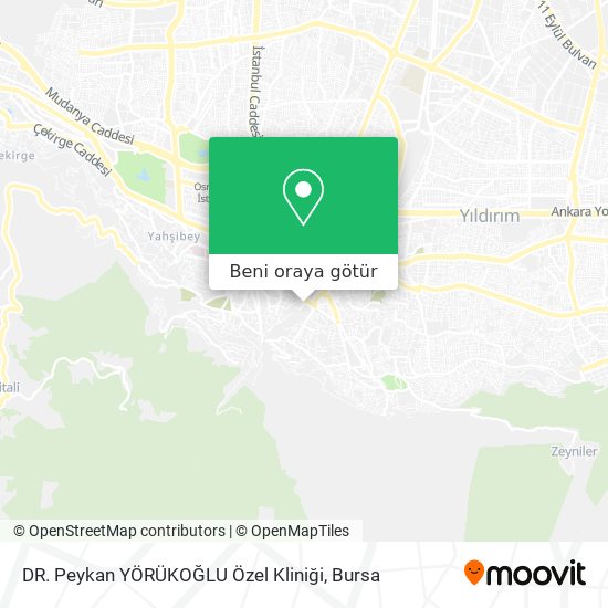 DR. Peykan YÖRÜKOĞLU  Özel Kliniği harita