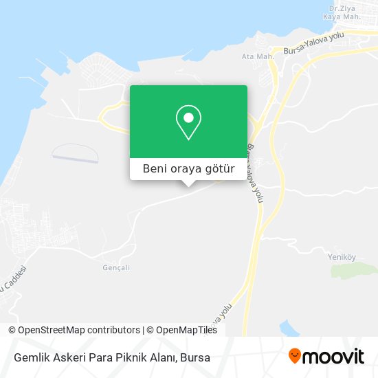 Gemlik Askeri Para Piknik Alanı harita