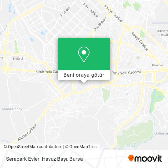 Serapark Evleri Havuz Başı harita