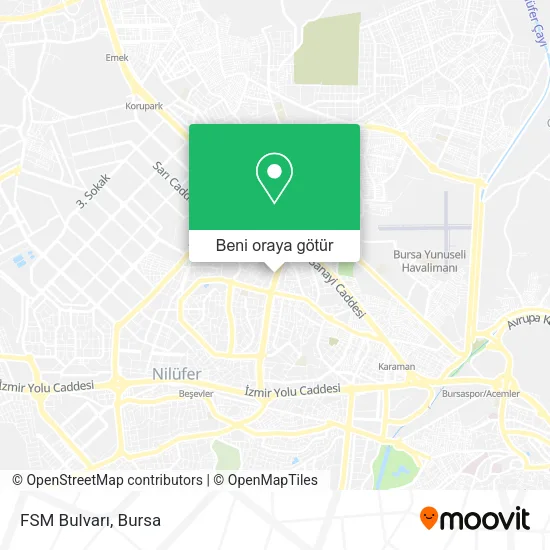 FSM Bulvarı harita