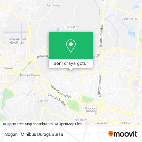 Soğanlı Minibüs Durağı harita