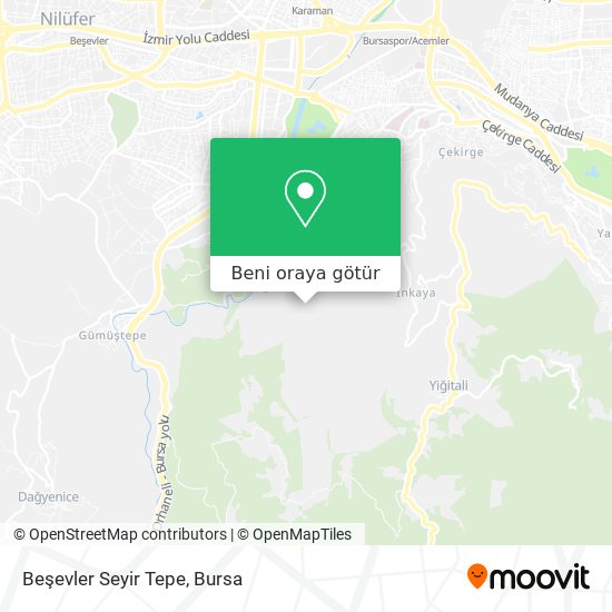 Beşevler Seyir Tepe harita