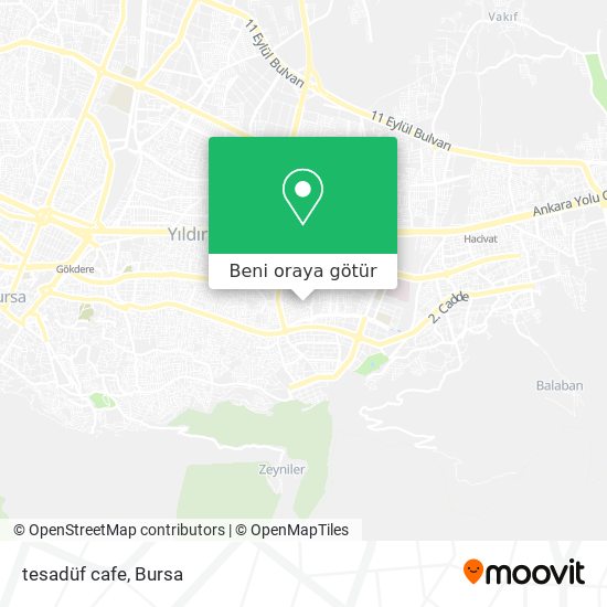 tesadüf cafe harita