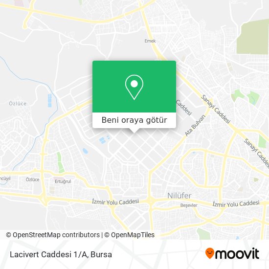 Lacivert Caddesi 1/A harita