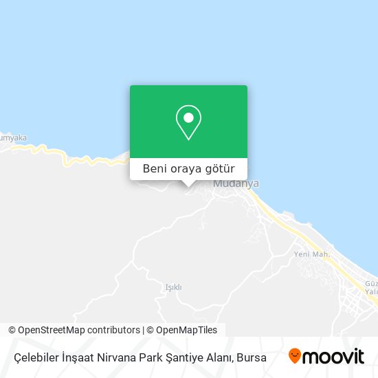 Çelebiler İnşaat Nirvana Park Şantiye Alanı harita