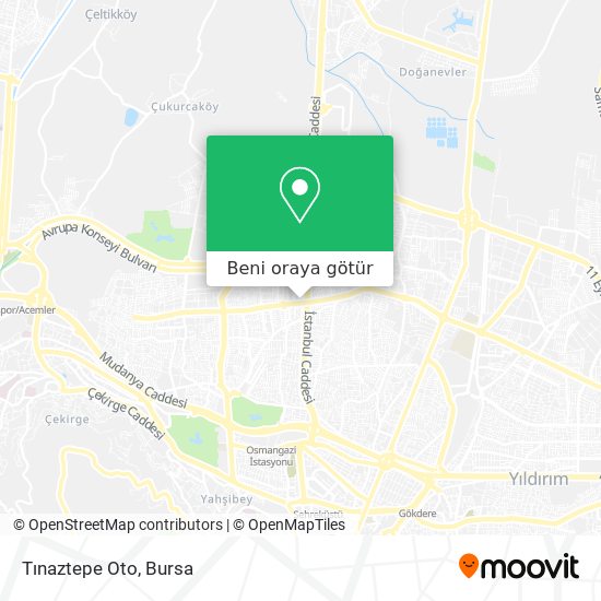 Tınaztepe Oto harita