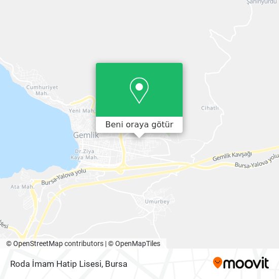 Roda İmam Hatip Lisesi harita