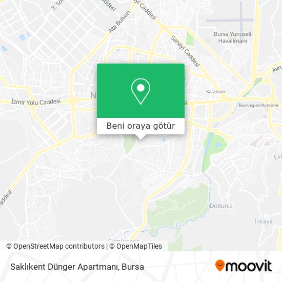 Saklıkent Dünger Apartmanı harita