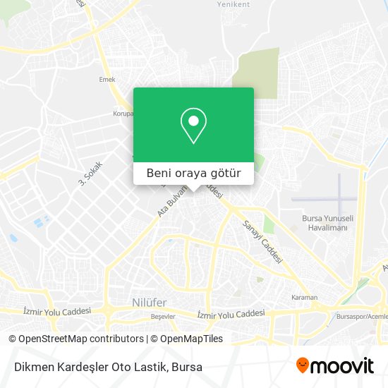 Dikmen Kardeşler Oto Lastik harita