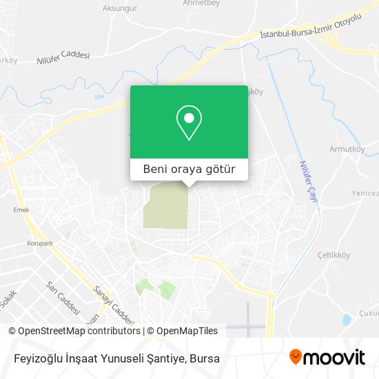 Feyizoğlu İnşaat Yunuseli Şantiye harita