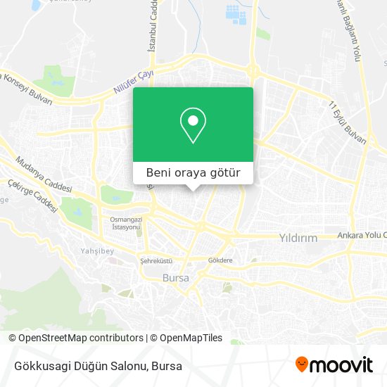 Gökkusagi Düğün Salonu harita