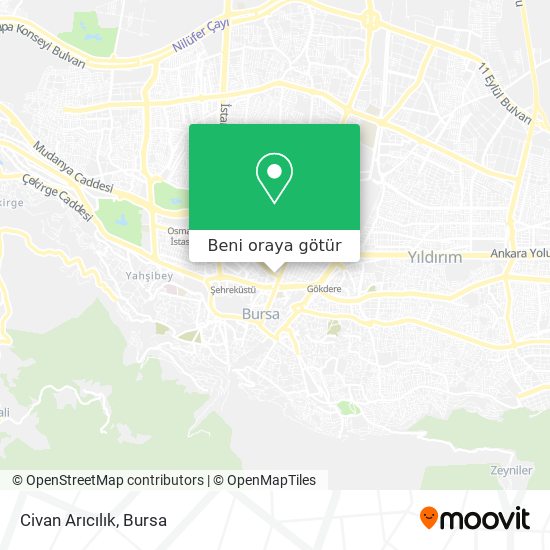 Civan Arıcılık harita
