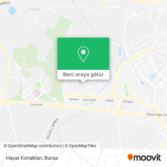 Hayat Konakları harita
