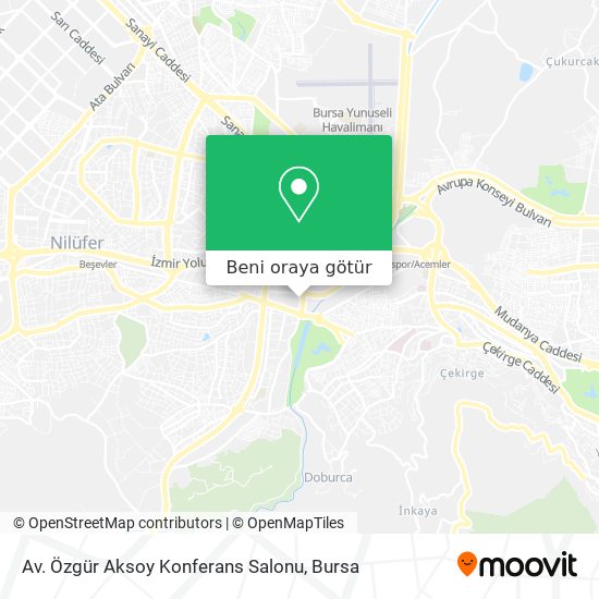 Av. Özgür Aksoy Konferans Salonu harita