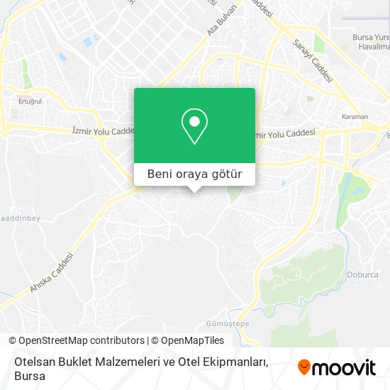 Otelsan Buklet Malzemeleri ve Otel Ekipmanları harita