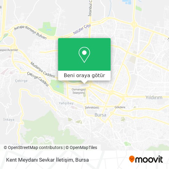 Kent Meydanı Sevkar İletişim harita