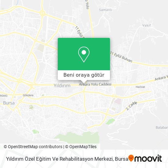 Yıldırım Özel Eğitim Ve Rehabilitasyon Merkezi harita