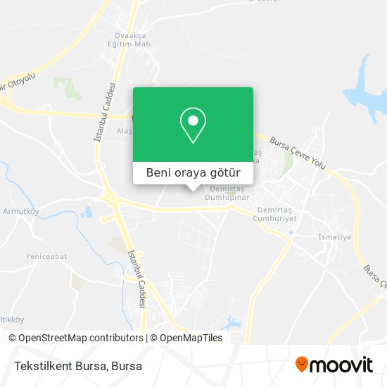 Tekstilkent Bursa harita