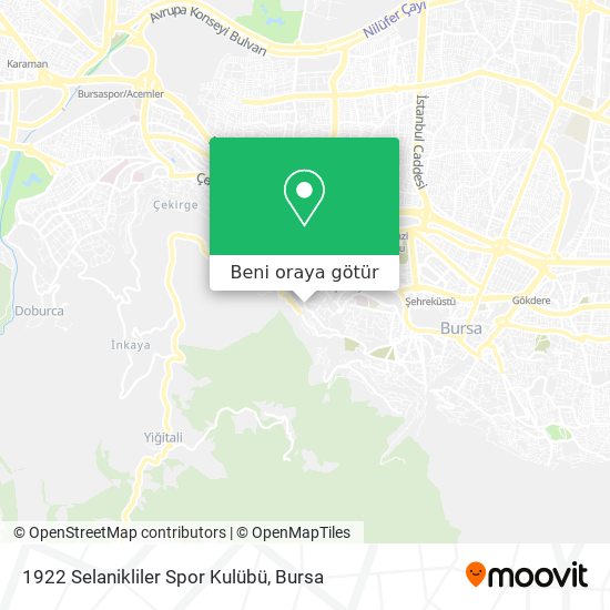 1922 Selanikliler Spor Kulübü harita