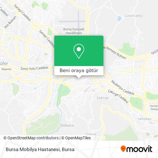 Bursa Mobilya Hastanesi harita