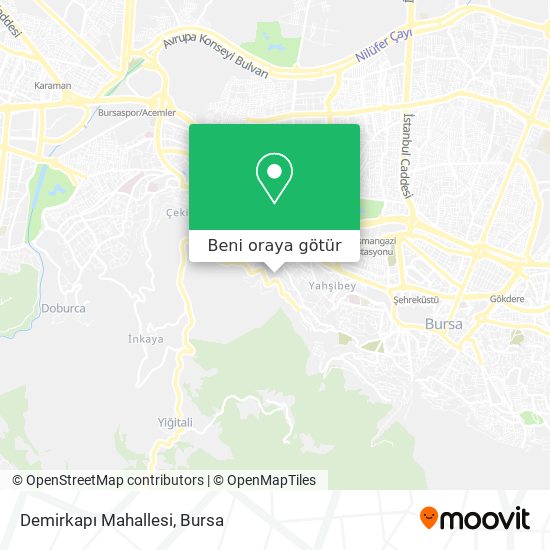 Demirkapı Mahallesi harita