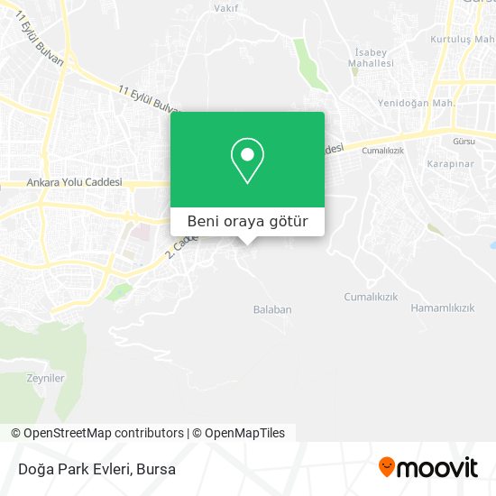 Doğa Park Evleri harita