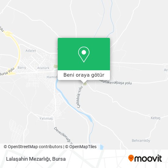 Lalaşahin Mezarlığı harita