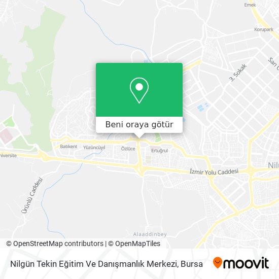 Nilgün Tekin Eğitim Ve Danışmanlık Merkezi harita