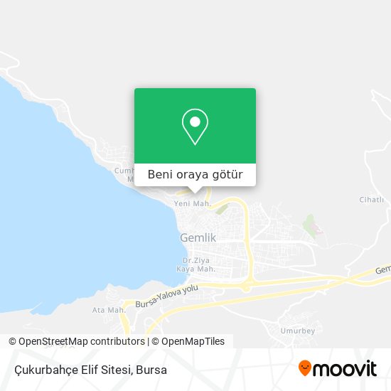 Çukurbahçe Elif Sitesi harita