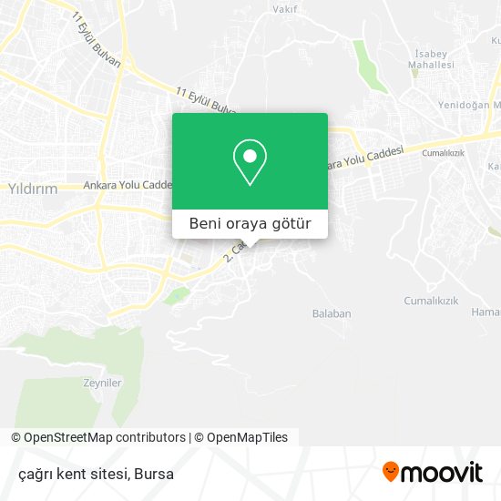 çağrı kent sitesi harita