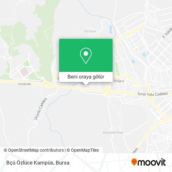 Bçü Özlüce Kampüs harita