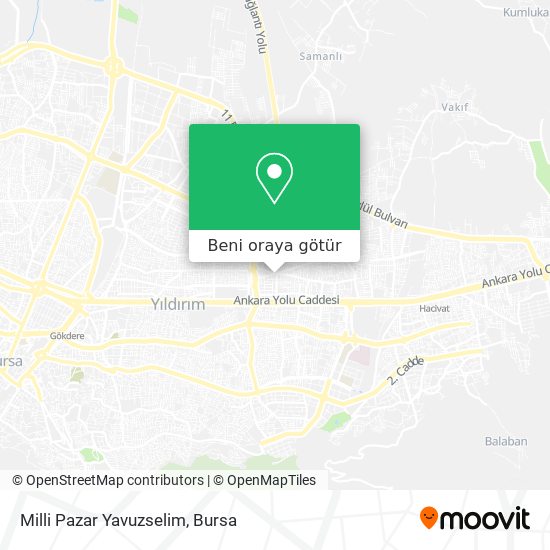 Milli Pazar Yavuzselim harita