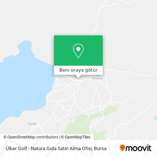 Ülker Golf - Natura Gıda Satın Alma Ofisi harita
