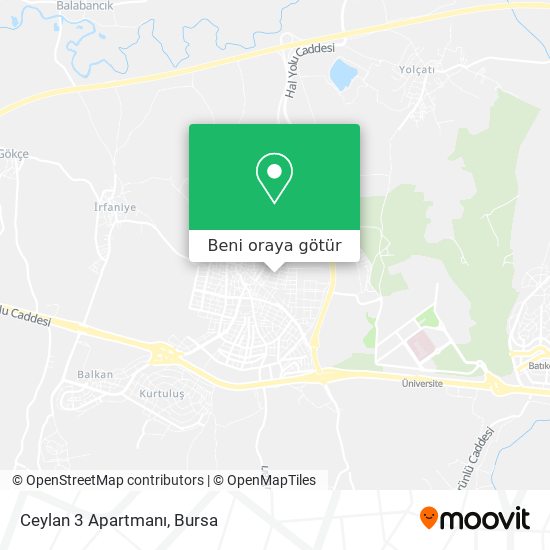 Ceylan 3 Apartmanı harita