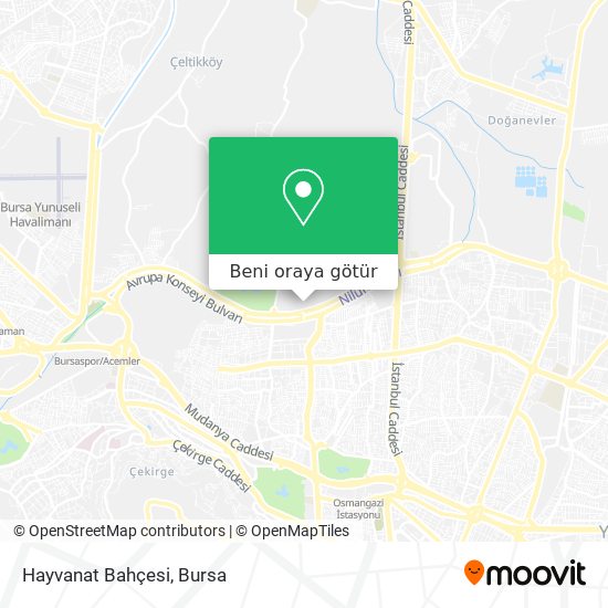 Hayvanat Bahçesi harita