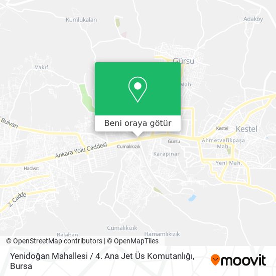Yenidoğan Mahallesi / 4. Ana Jet Üs Komutanlığı harita