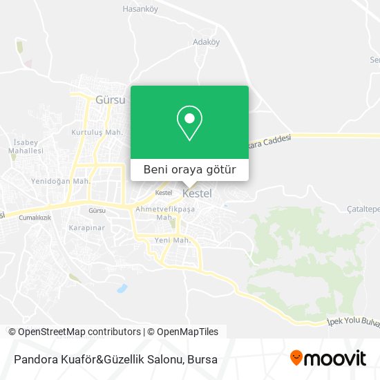 Pandora Kuaför&Güzellik Salonu harita