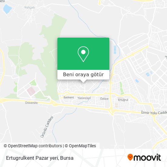 Ertugrulkent Pazar yeri harita
