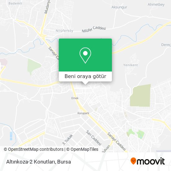 Altınkoza-2  Konutları harita