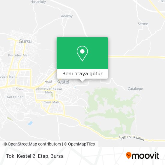 Toki Kestel 2. Etap harita