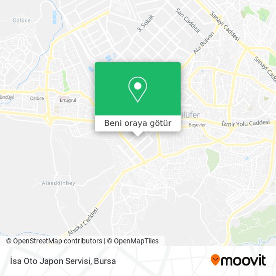 İsa Oto Japon Servisi harita