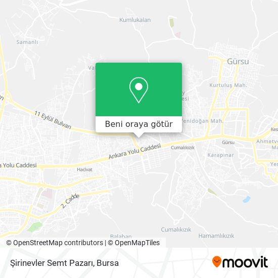 Şirinevler Semt Pazarı harita